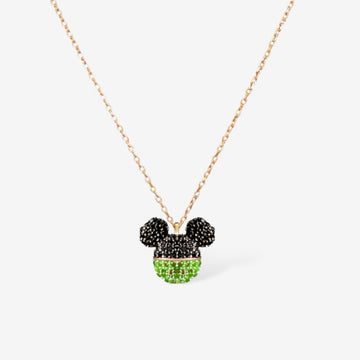 Zurich Mickey Mouse 14 Ayar Altın Kaplama Gümüş Kolye