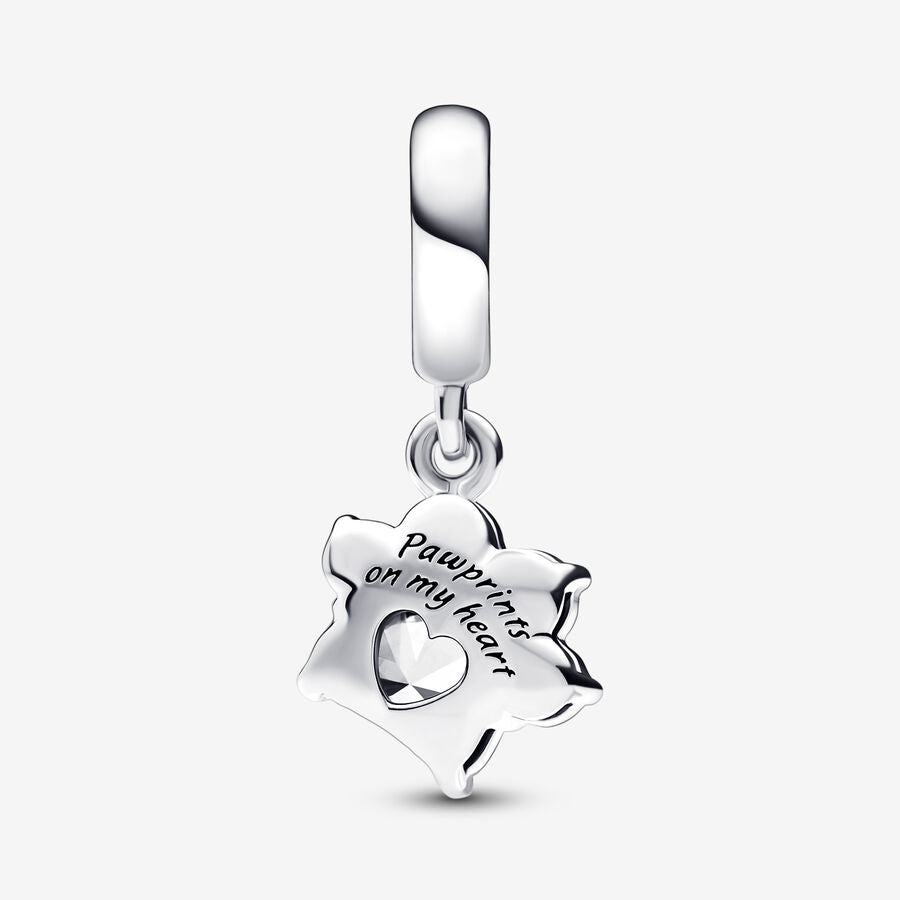 Işıltılı Pati İzi Sallantılı Charm
