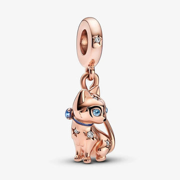 Sparkly Cat Dangle Charm 