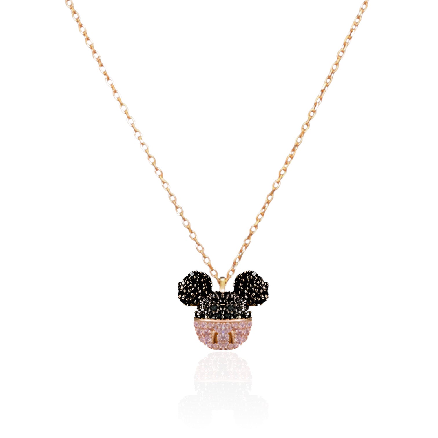 Diamonique's Disney 100 Facet Necklace, 14K Gold - QVC.com