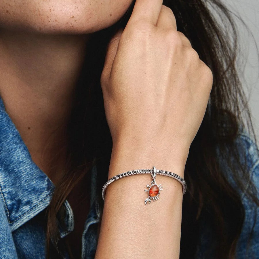 The Little Mermaid Sebastian Crab Pendant Charm