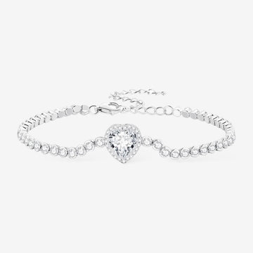925 Silver | Silver Heart Waterway Bracelet
