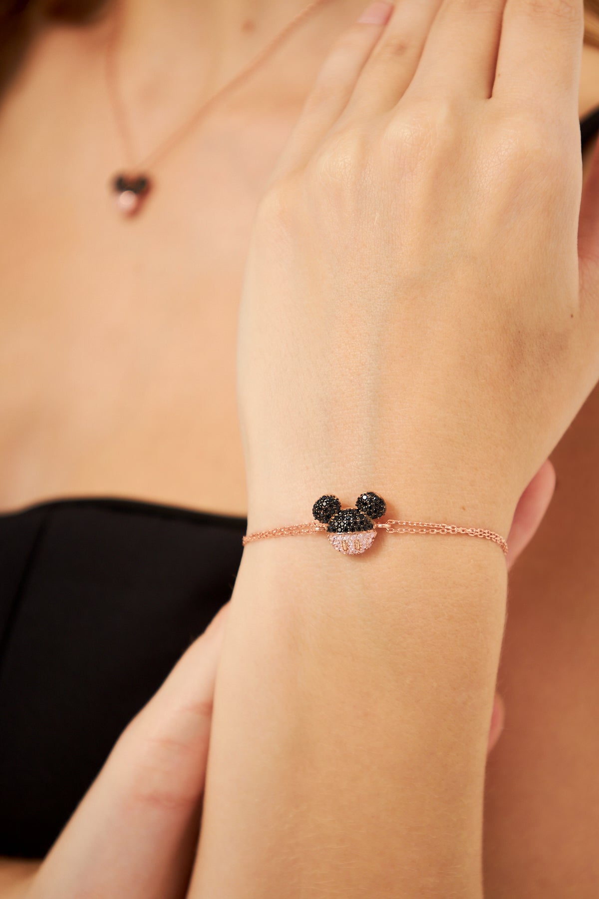 Mickey Mouse Crescent Moon Bolo Bracelet by Rebecca Hook | Disney Store