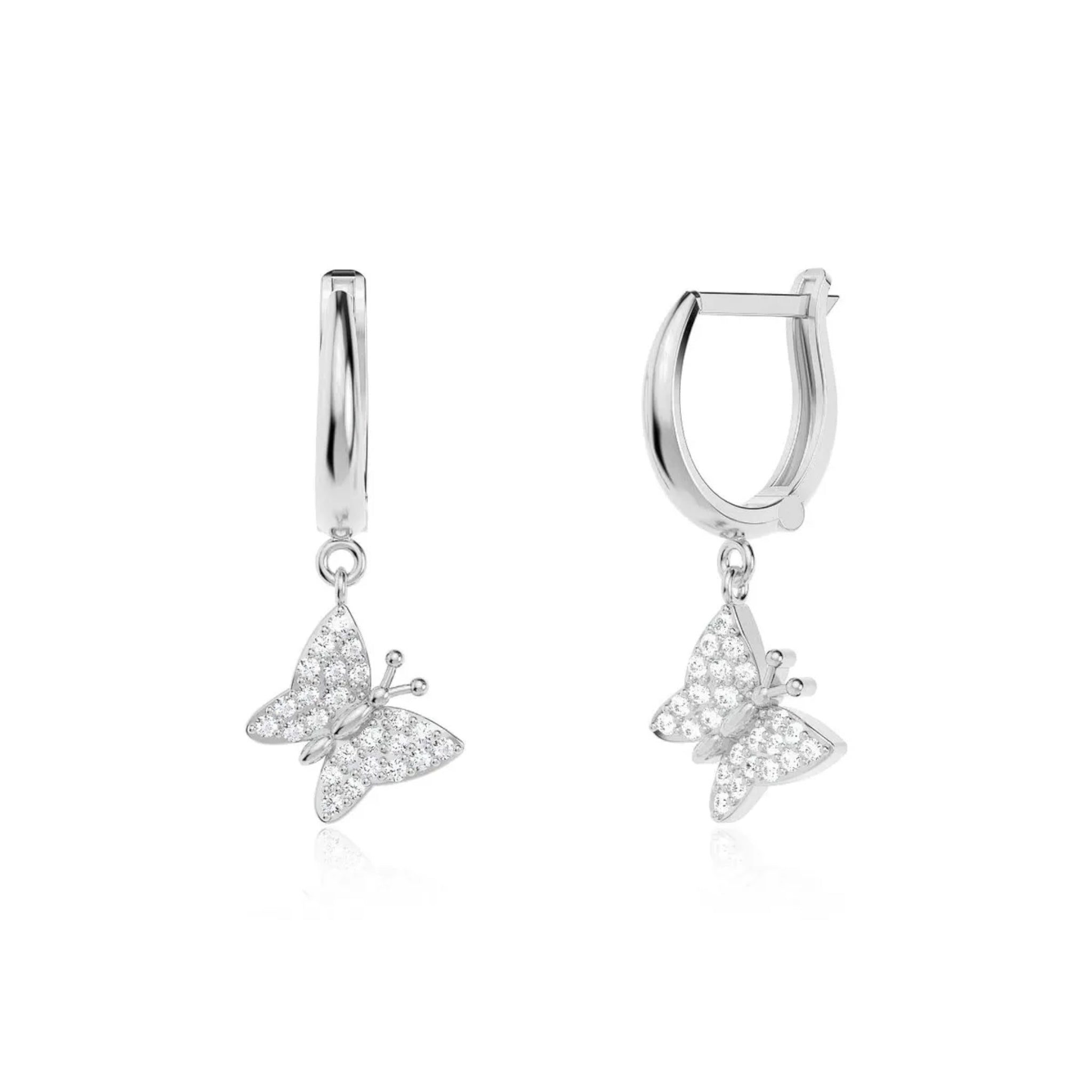 Lucky Butterfly Silver Earring