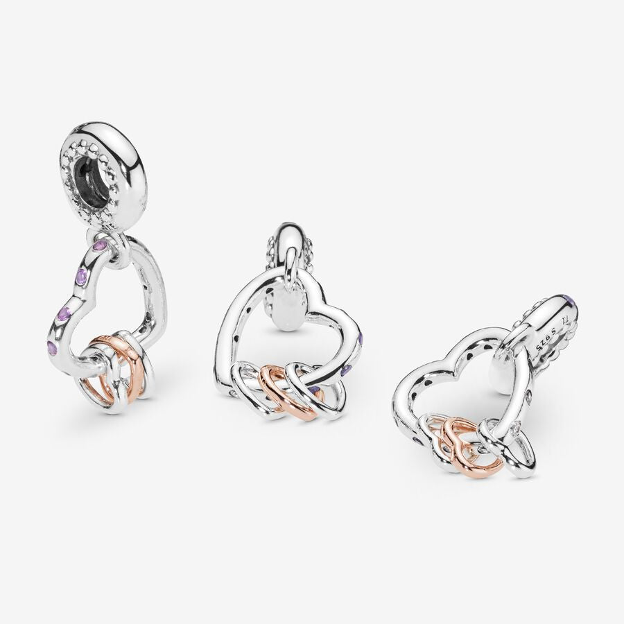 Triple Heart Shaking Charm